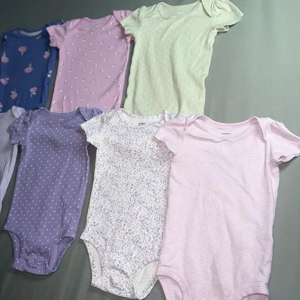 Carters 7-piece Babygirl Bodysuit Bundle 6-9months